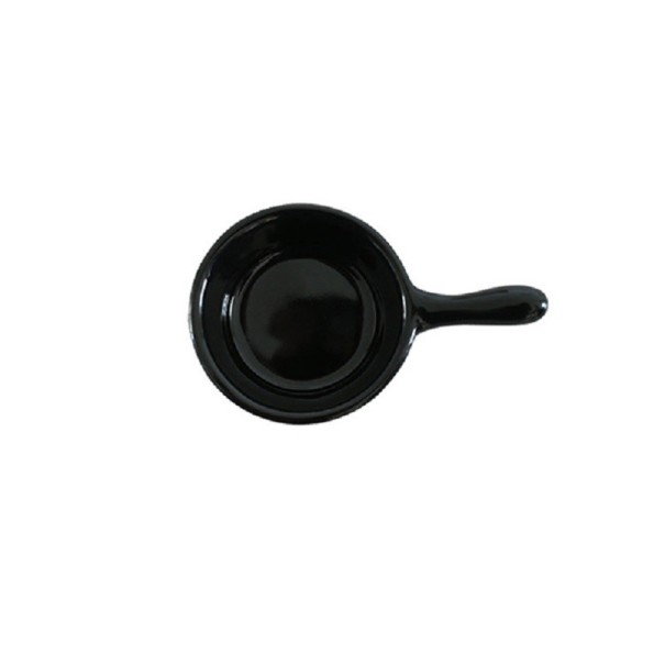 Ceramiczna miska z uchwytem czarny