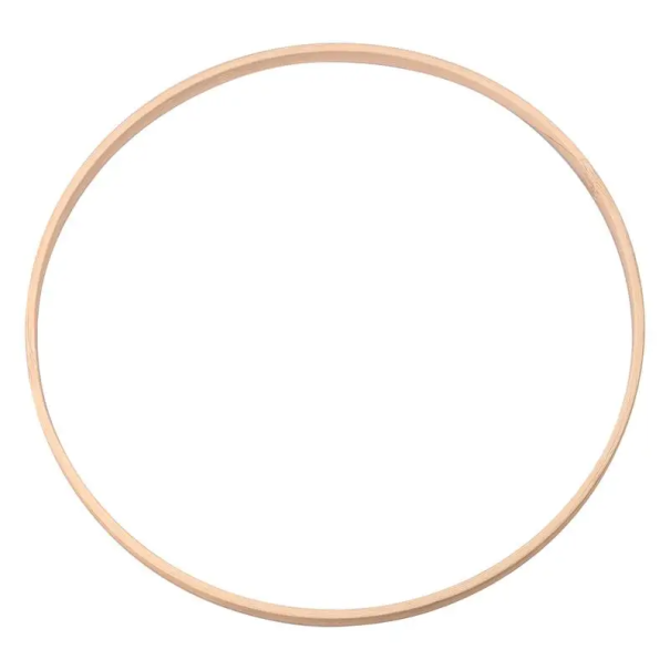 Cerceau en bambou 23 cm Cercle naturel pour la fabrication de couronnes et de capteurs de rêves Décorations DIY Artisanat d'objets et d'ornements faits maison 1