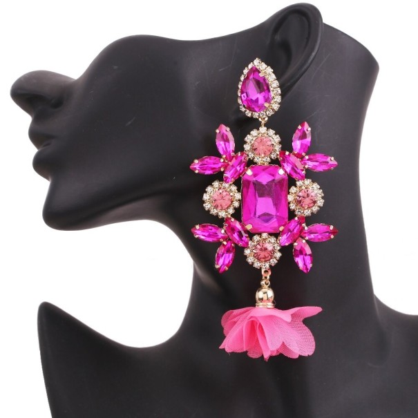 Cercei atârnați de damă cu cristal G1239 54