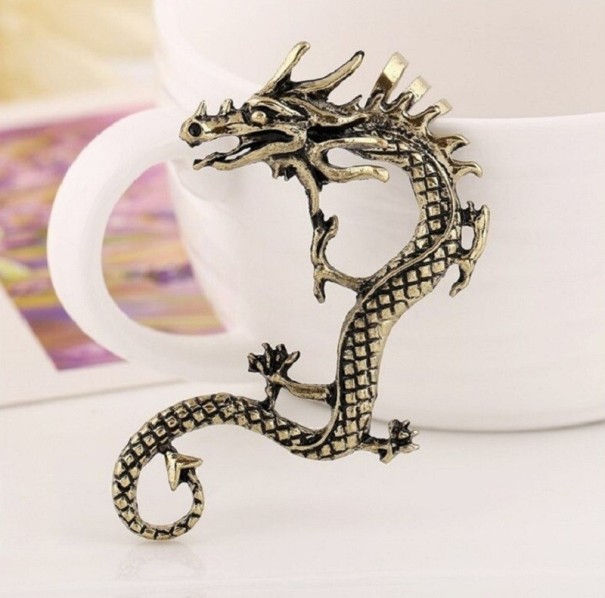 Cercei dragon bronz