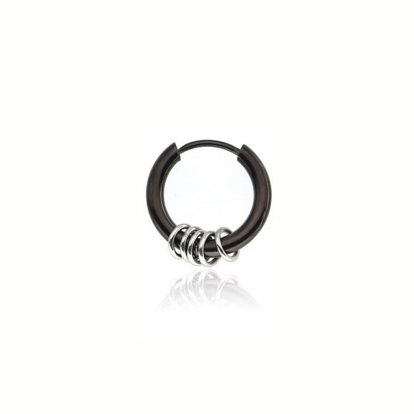 Cercei rotunzi G2544 negru 18 mm