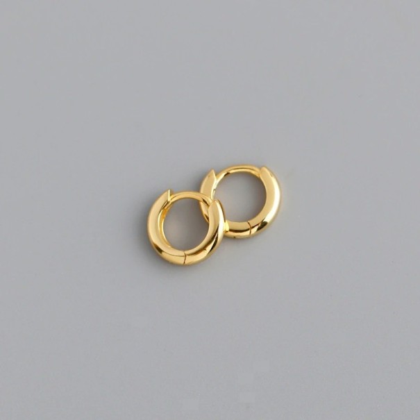 Cercei rotunzi pentru femei G137 aur 6,5 mm