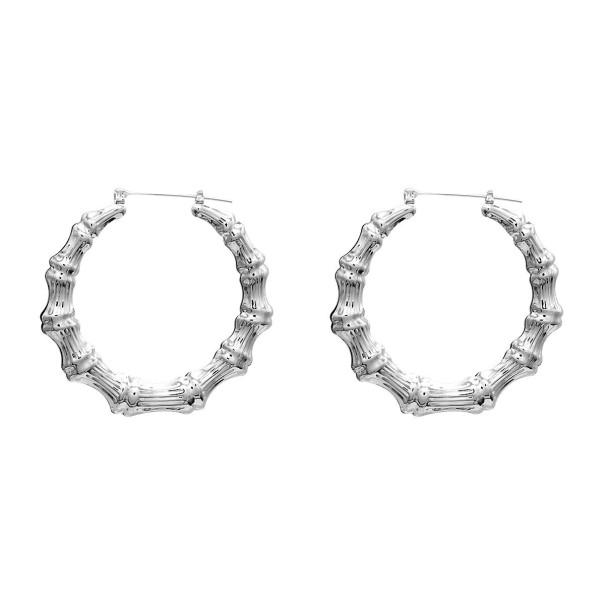 Cercei rotunzi pentru femei G309 argint 65 mm