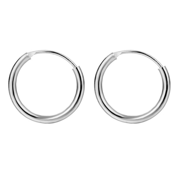 Cercei rotunzi pentru femei H790 argint 10 mm