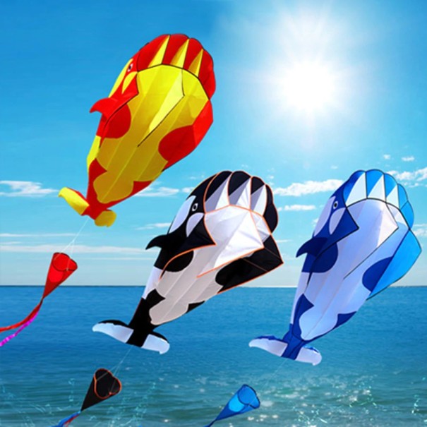 Cerf-volant en forme de baleine J1974 noir