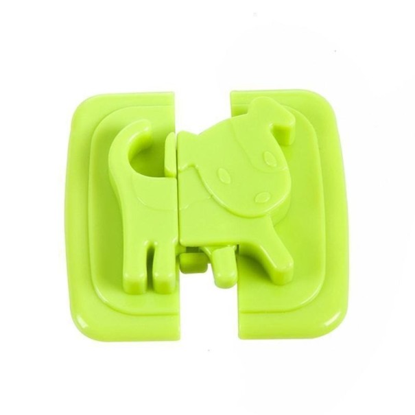 Cerradura de seguridad para muebles 2 uds. verde