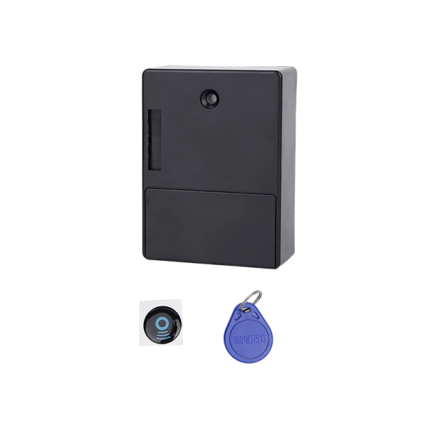 Cerradura electrónica con sensor sin llave Cerradura oculta para cajones y armarios Cerradura de seguridad para niños para puertas de madera, vidrio y superficies de acero negro