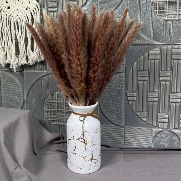 Césped artificial de la pampa 30 - 45 cm 30 uds marrón