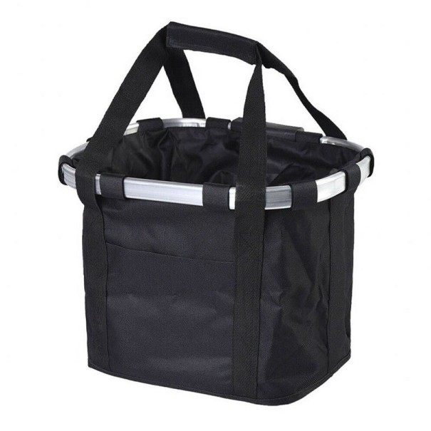 Cesta para manillar de bicicleta negro