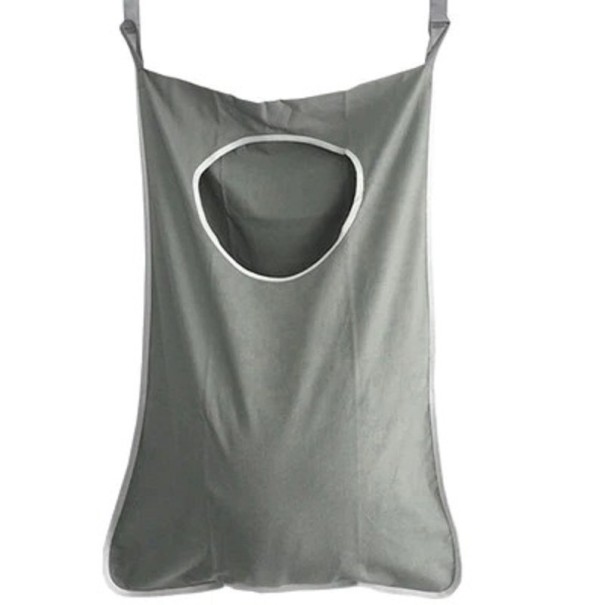 Cesto de ropa sucia para montar en la pared gris