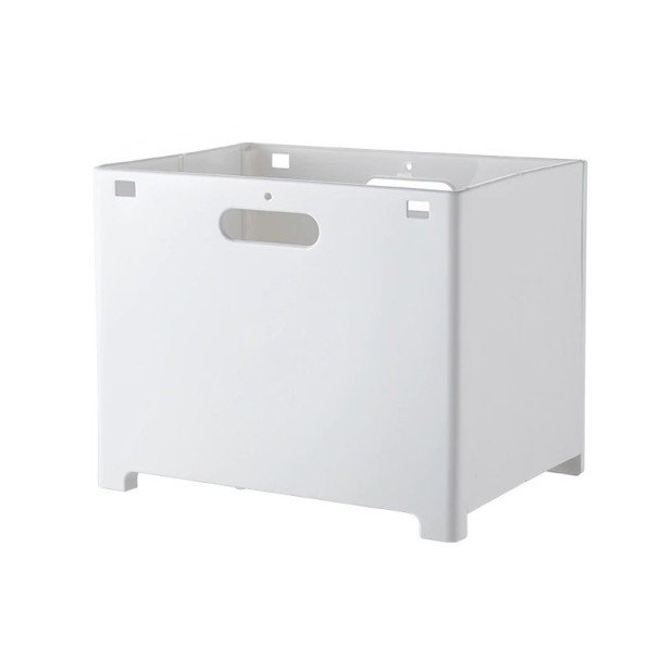 Cesto de roupa dobrável branco L