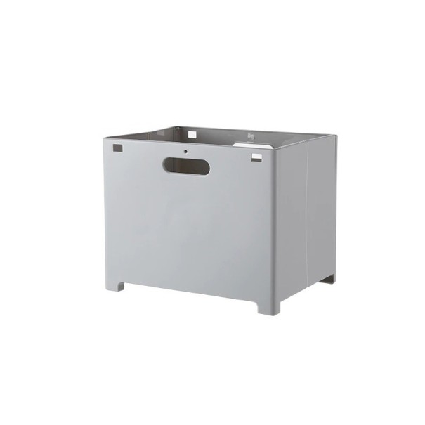 Cesto per la biancheria pieghevole grigio S