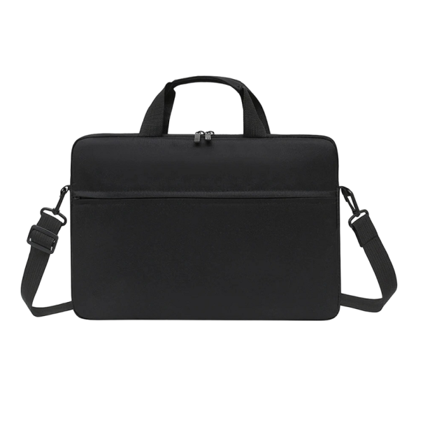 Cestovná taška s nastaviteľným popruhom na MacBook 14 palcov, 37 x 27 cm čierna