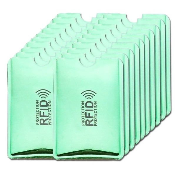 Cestovné puzdro na doklady T946 svetlo zelená 20 ks