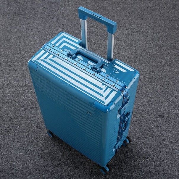 Cestovný kufor na kolieskach T1159 modrá M