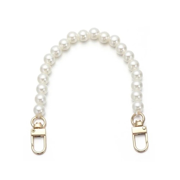 Chaîne en perles pour sac à main 25 cm Mousquetons pivotants Sangle en perles pour sac à main Poignée de rechange pour sac à main Accessoire élégant 1