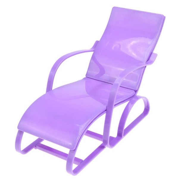 Chaise longue pour poupée Barbie violet