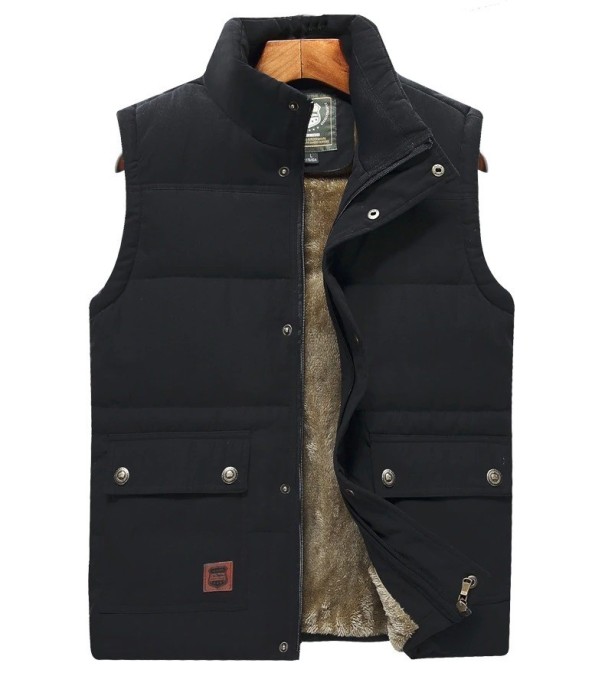 Chaleco acolchado para hombre S88 negro XXS