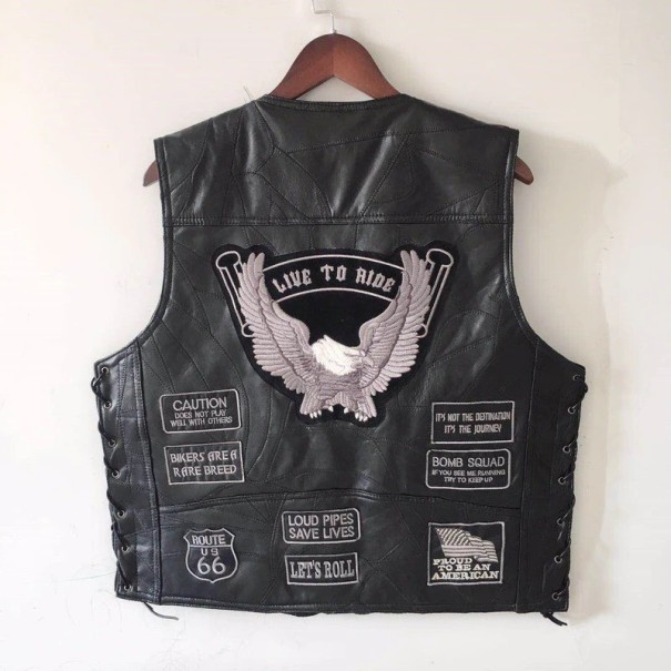 Chaleco de cuero para hombre F1309 M