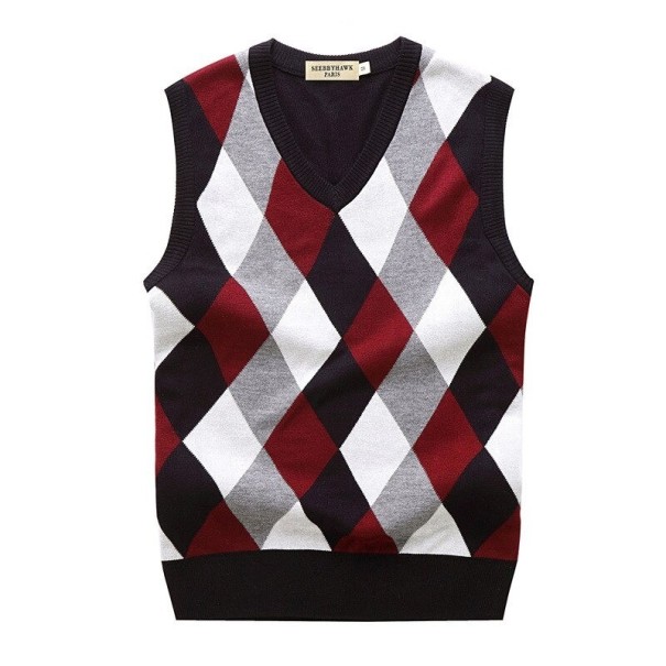 Chaleco de hombre F271 rojo oscuro XS