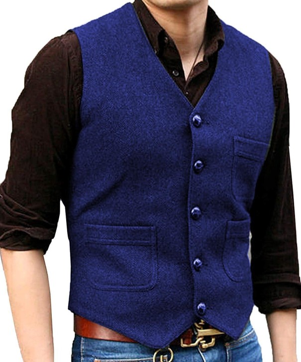 Chaleco de hombre F311 azul L
