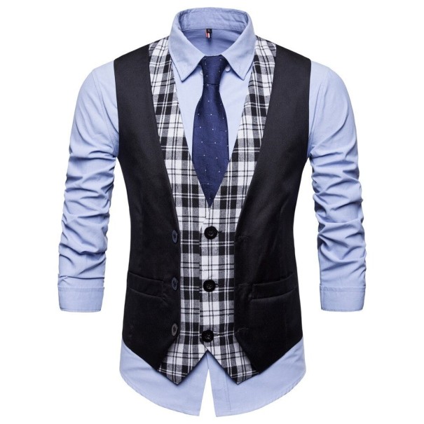Chaleco de hombre F342 negro L