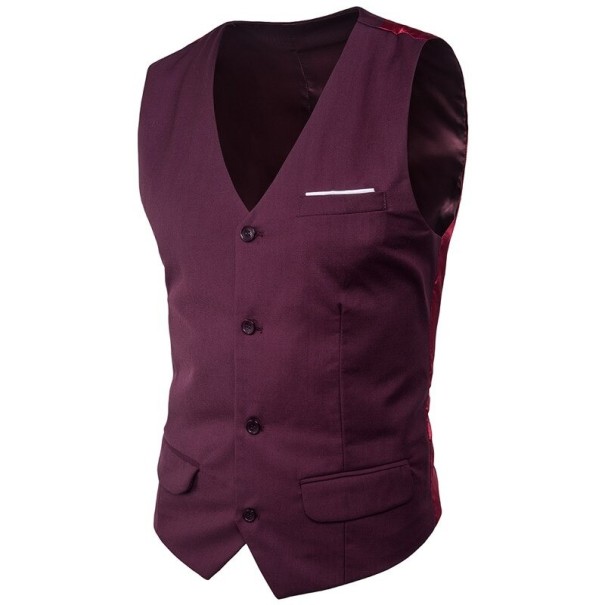 Chaleco de hombre F355 rojo oscuro XXS