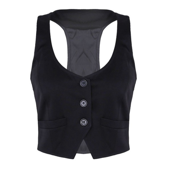 Chaleco de mujer P1639 negro S