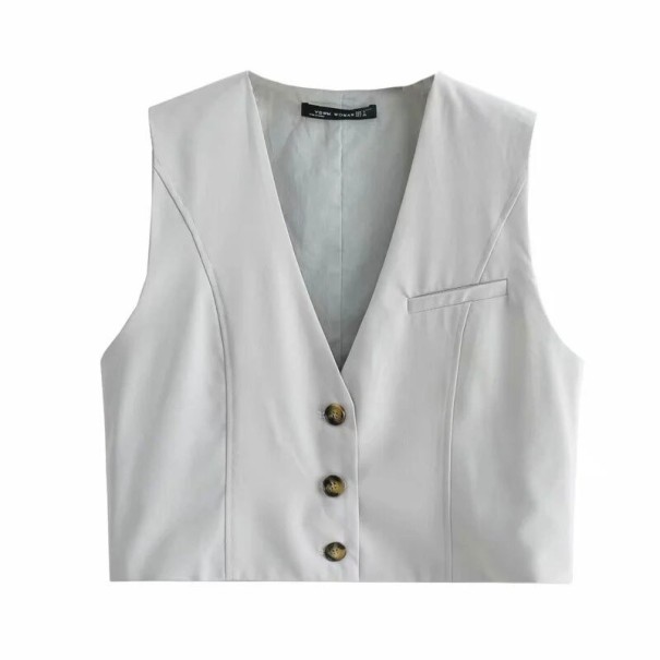 Chaleco de mujer P1746 gris claro M