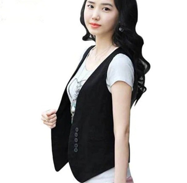 Chaleco de mujer P1798 negro XL