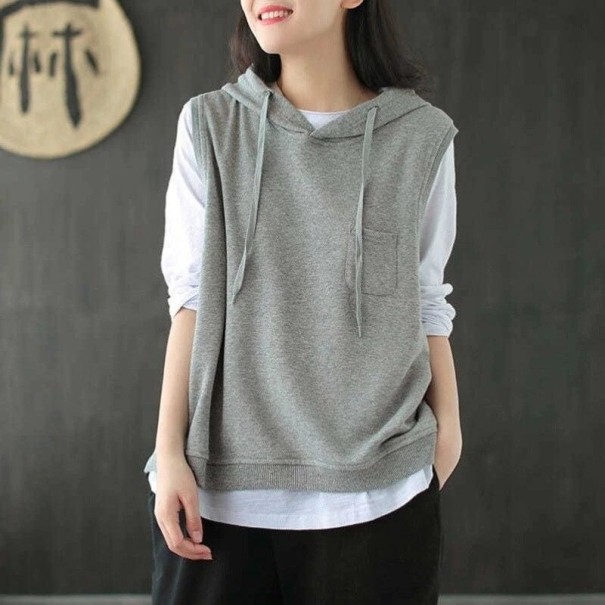 Chaleco de mujer P1984 gris XL