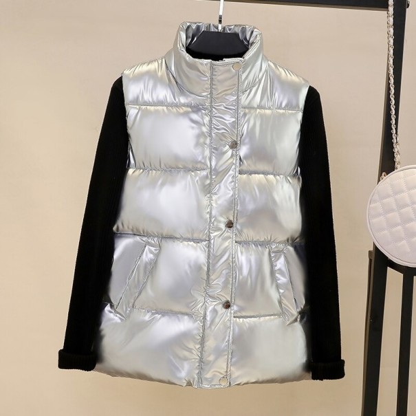 Chaleco de otoño para mujer A3056 plateado M