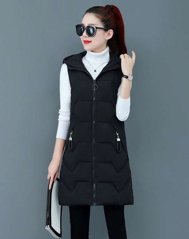 Chaleco de otoño para mujer P1359 negro M