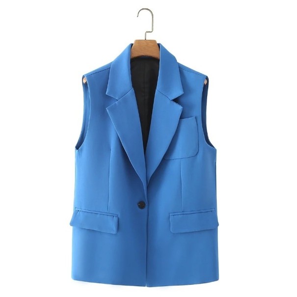 Chaleco formal de mujer azul P2089 S
