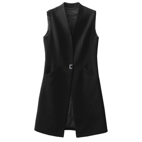 Chaleco formal de mujer P2492 negro XL