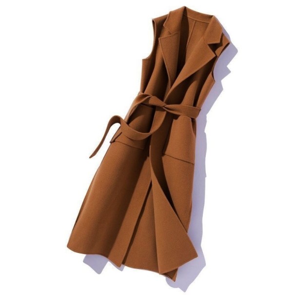 Chaleco largo de mujer P2019 marrón claro L
