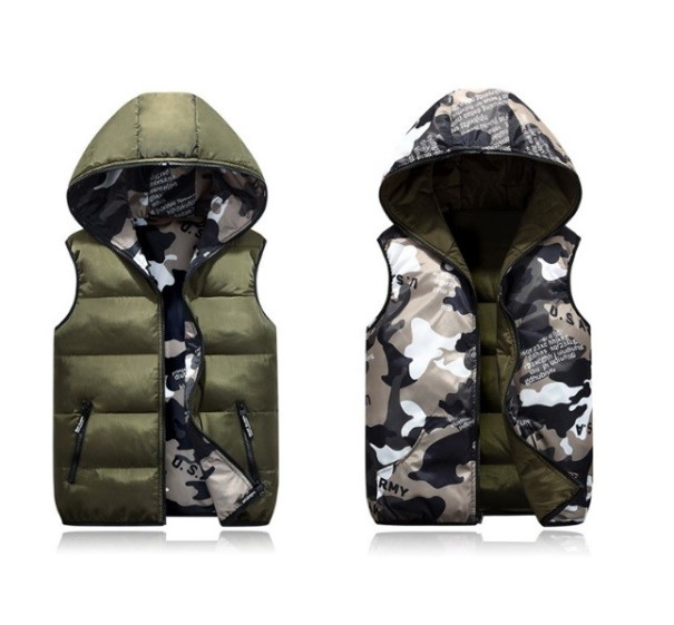 Chaleco reversible infantil J3022 verde 6 Chaleco reversible infantil J3022 verde 6