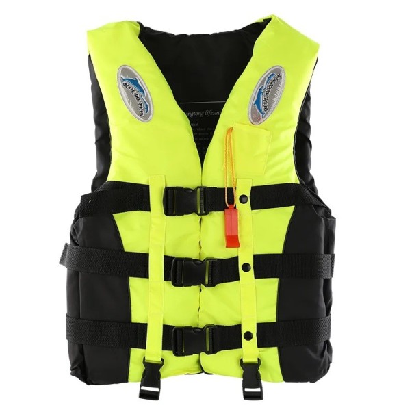 Chaleco salvavidas con silbato amarillo XXS