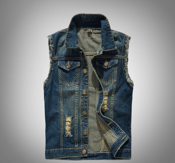 Chaleco vaquero de hombre F1284 XXS 9