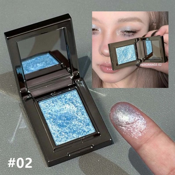 Chameleon Lisované trblietavé očné tiene Perleťový lesk Jemná textura Jednoduchá aplikácia Rozjasňujúci efekt Dlhodobý makeup 2