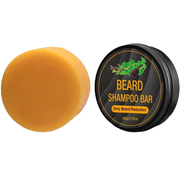 Champô sólido para cabelo e barba Champô sólido para cobrir cabelos brancos Champô para escurecimento do cabelo 60 g 1