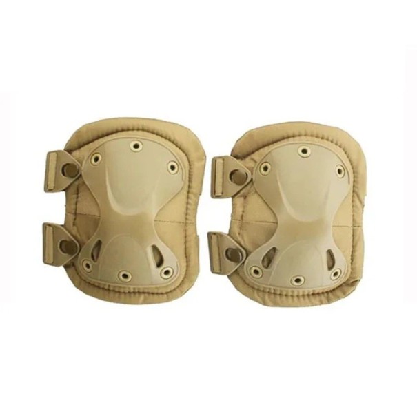 Champs de protection tactiques pour genoux 140x195x85 mm en mousse EVA haute densité Équipement de protection militaire armée airsoft chasse sport marron