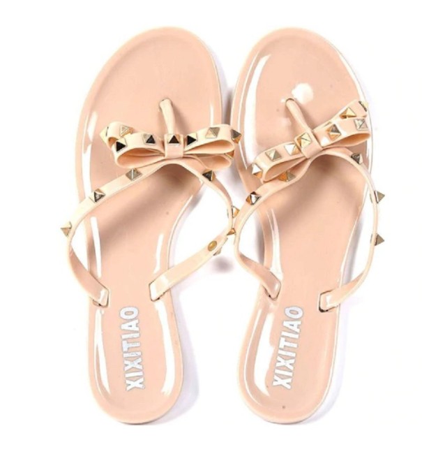 Chanclas de lujo para mujer beige 40