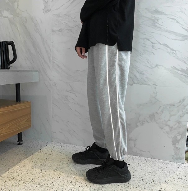 Chándales reflectantes para hombre gris XXS