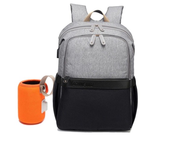 Changing Backpack with USB grey