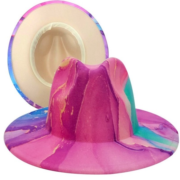 Chapeau à motif marbré 4