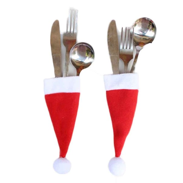 Chapeau de Noël pour couverts 1