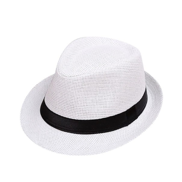 Chapeau de paille pour enfants Holly blanc