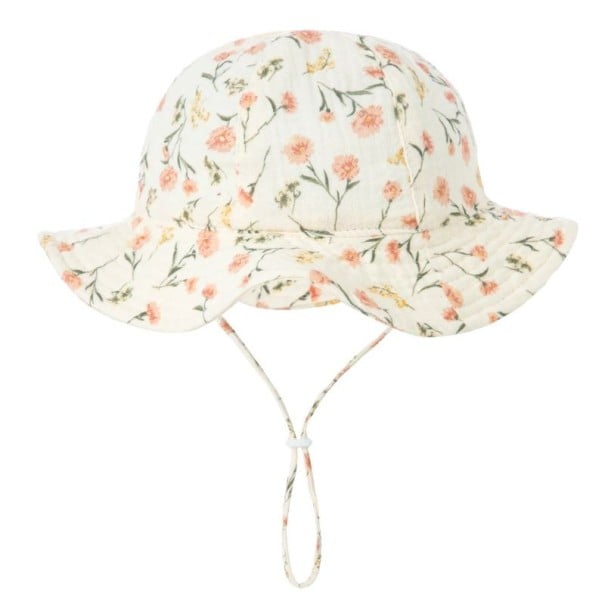 Chapeau en coton pour enfants avec des fleurs et des liens Circonférence de la tête 34–39 cm Visière 23 cm Profondeur 13 cm Chapeau d'été pour bébés 1
