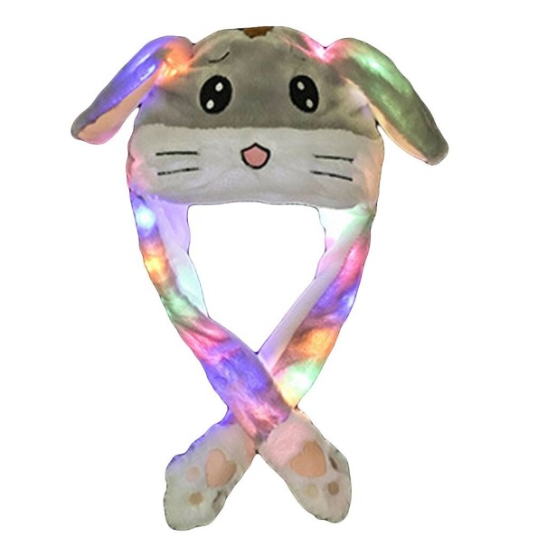 Chapeau Lumineux Lapin gris